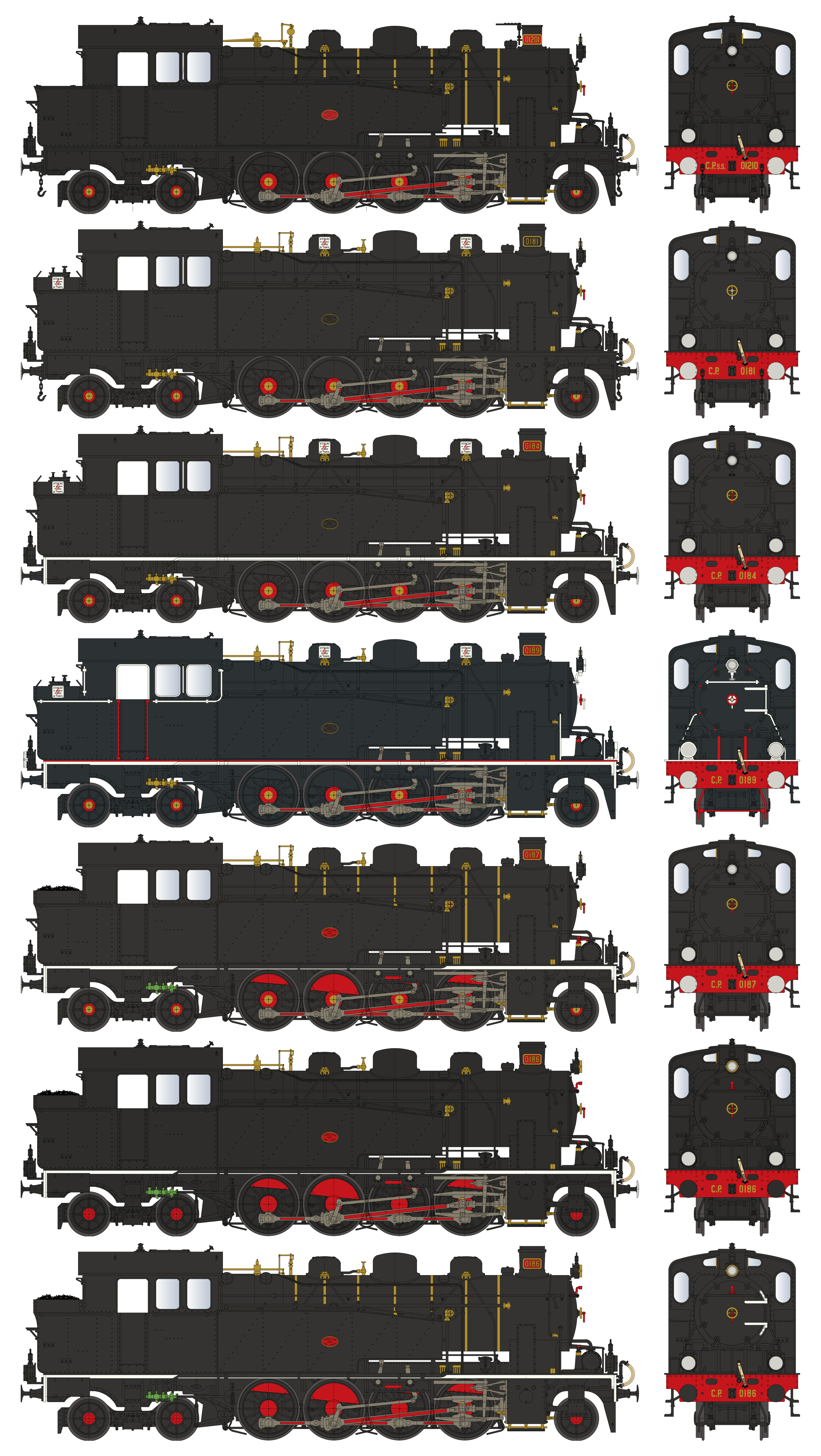 CP Class 0180 Steam Locomotive